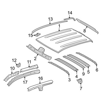 Toyota OE - Cab - Roof & Components (W/O Sunroof), (Base / Limited / Platinum CrewMax)
