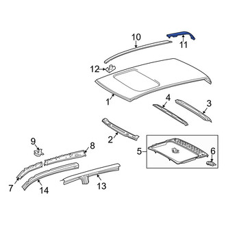 Toyota OE - Rear Right Roof Drip Molding
