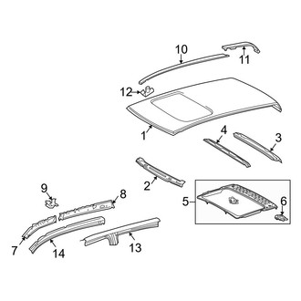 Toyota OE - Cab - Roof & Components (With Sunroof), (Base / Limited / Platinum CrewMax)