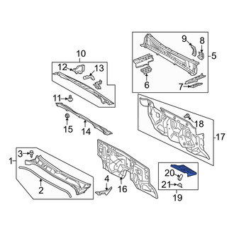 Toyota OE - Front Left Cowl Insulator