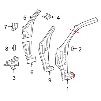 Toyota OE - Cab - Hinge Pillar (Double Cab)