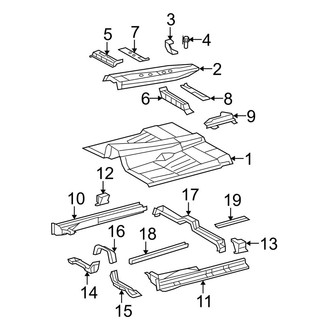 Toyota OE - Cab - Floor (Front Floor Pan), (Base / Limited / Platinum CrewMax)