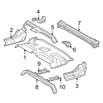 Toyota OE - Cab - Floor (Rear Floor Pan), (Base / Limited / Platinum CrewMax)