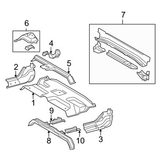 Toyota OE - Cab - Floor (Rear Floor Pan), (Double Cab)