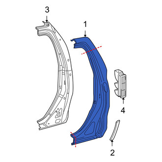 Toyota OE - Right Body C-Pillar