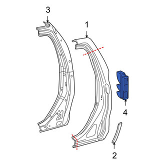 Toyota OE - Rear Right Quarter Panel Vent