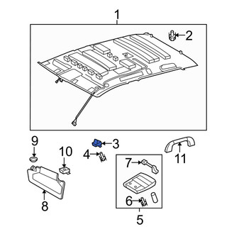 Toyota OE - Sun Visor Clip