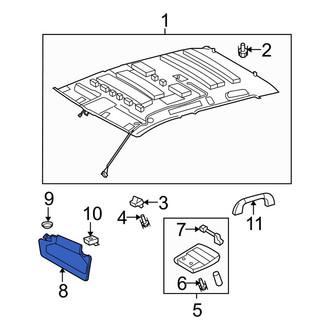 Toyota OE - Left Sun Visor