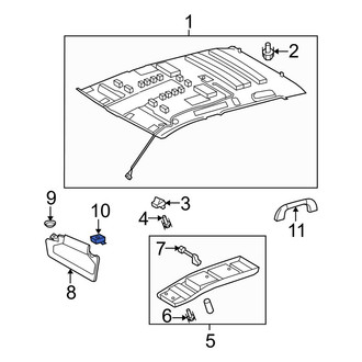 Toyota OE - Left Sun Visor Holder