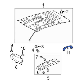 Toyota OE - Rear Left Interior Grab Bar