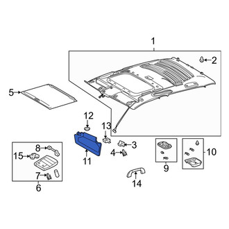 Toyota OE - Left Sun Visor