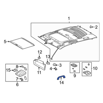 Toyota OE - Rear Right Interior Grab Bar