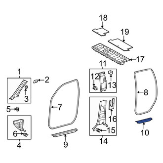 Toyota OE - Rear Left Door Sill Plate