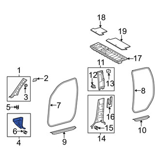 Toyota OE - Left Kick Panel Trim