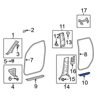 Toyota OE - Rear Left Door Sill Plate