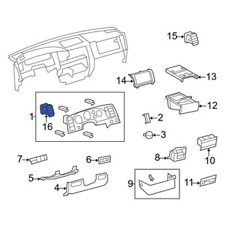 Toyota OE - Left Dashboard Air Vent