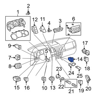 Toyota OE - Right Seat Heater Switch