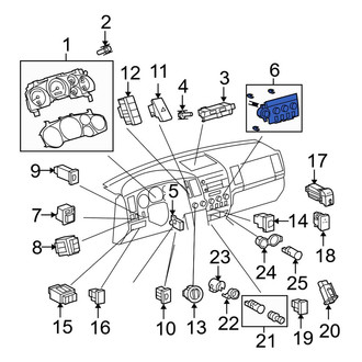 Toyota OE - HVAC Temperature Control Panel