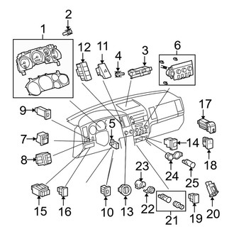 Toyota OE - Instrument Panel - Cluster & Switches