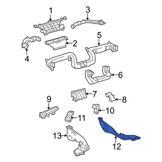 Toyota OE - Rear Right Instrument Panel Air Duct