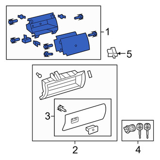 Toyota OE - Front Upper Glove Box Assembly