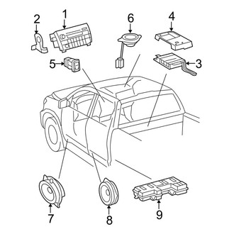 Toyota OE - Instrument Panel - Sound System