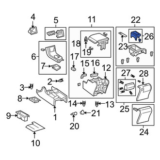 Toyota OE - Console Cup Holder