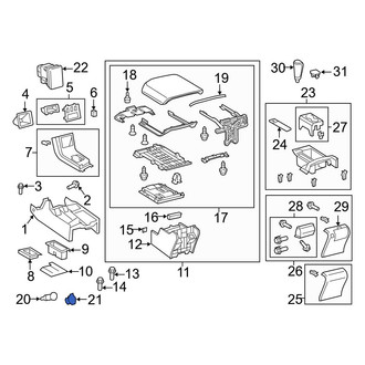 Toyota OE - 12 Volt Accessory Power Outlet Cover