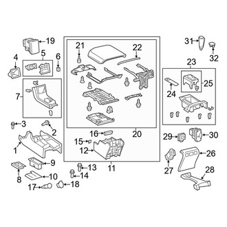Toyota OE - Console (Base / Limited / Platinum CrewMax)