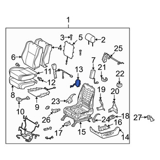 Toyota OE - Front Left Inner Seat Frame Trim Panel