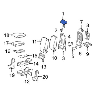 Toyota OE - Front Center Headrest