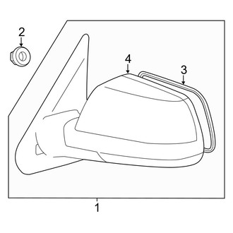Toyota OE - Front Door - Outside Mirrors (W/O Signal Lamp), (Regular Cab)