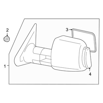 Toyota OE - Front Door - Outside Mirrors (With Signal Lamp), (Regular Cab)