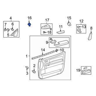 Toyota OE - Front Door Lock Switch