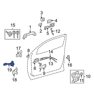 Toyota OE - Front Right Door Check