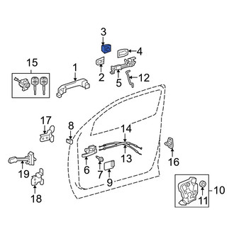 Toyota OE - Front Right Exterior Door Handle Cover