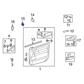 Toyota OE - Front Door Lock Switch