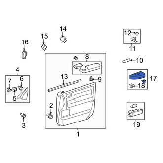 Toyota OE - Front Left Door Window Switch Bezel