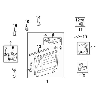 Toyota OE - Front Door - Interior Trim