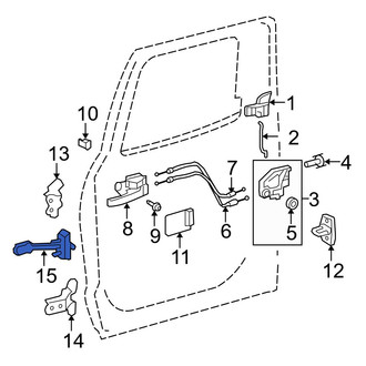 Toyota OE - Rear Left Door Check