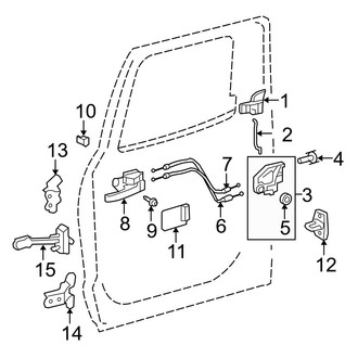 Toyota OE - Rear Door - Lock & Hardware (Double Cab)