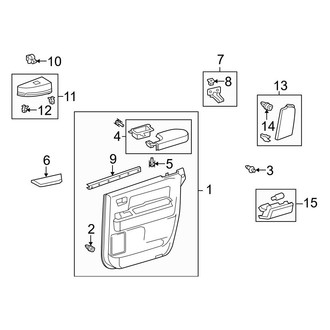 Toyota OE - Rear Door - Interior Trim (Double Cab)