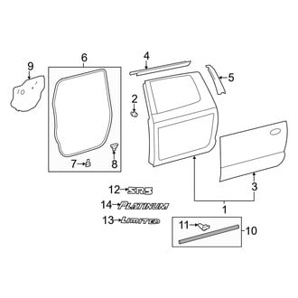 Toyota OE - Rear Door - Door & Components (CrewMax)