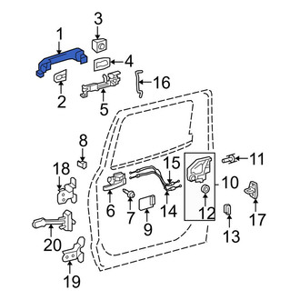 Toyota OE - Front Outer Exterior Door Handle
