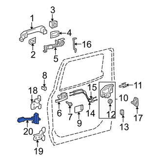 Toyota OE - Rear Left Door Check