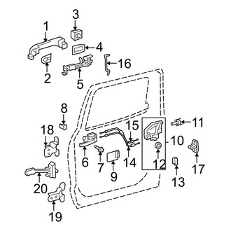 Toyota OE - Rear Door - Lock & Hardware (CrewMax)