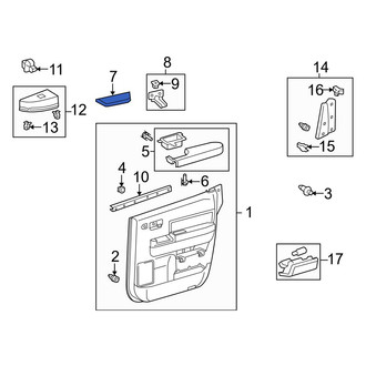 Toyota OE - Left Door Interior Trim Panel Cap