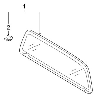 Toyota OE - Back Glass - Glass (Fixed Window)