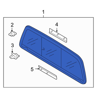 Toyota OE - Rear Back Glass