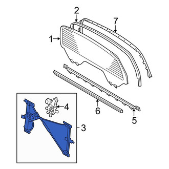 Toyota OE - Rear Center Window Regulator